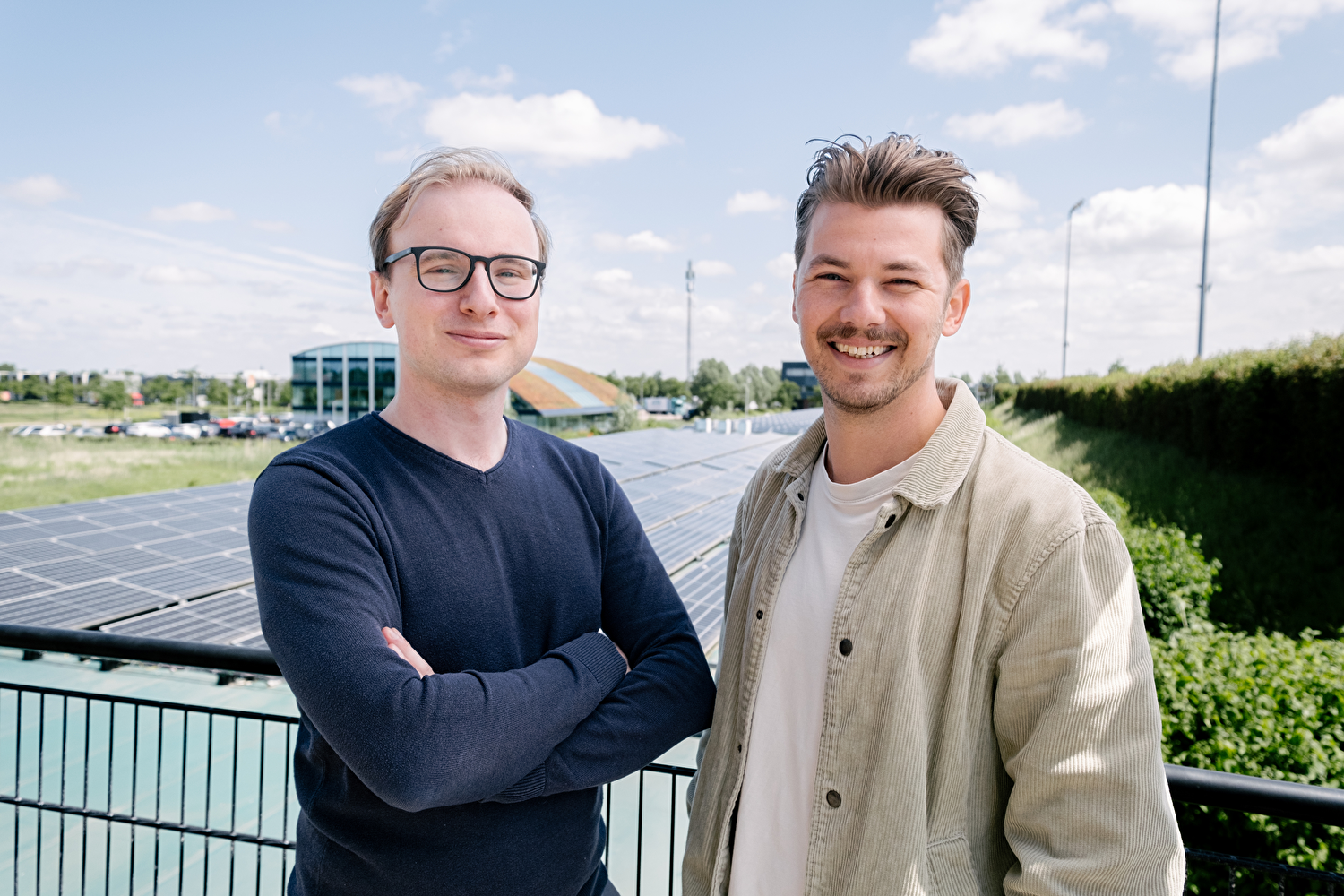 Collega's bij buitenproject